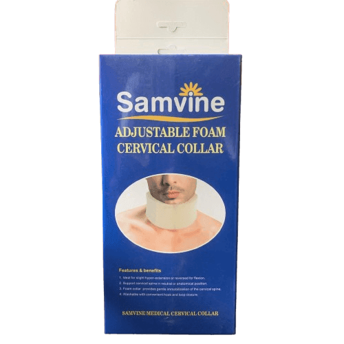 Samvine Adjustable Foam Cervical Collar - Silverline Pharmacy Surulere, Lagos