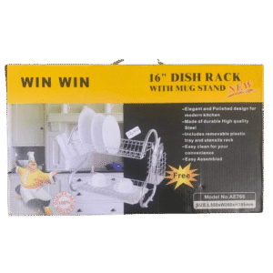 Win Win 16" Dish Rack with Mug Stand - Silverline Pharmacy Surulere, Lagos