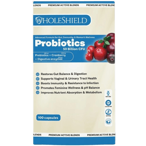 WholeShield Probiotics, 100 Capsules - Silverline Pharmacy Surulere, Lagos