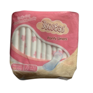 3sistas Panty Liners Qwik-Dry Comfortable Daily, 12 Pads - Silverline Pharmacy Surulere, Lagos