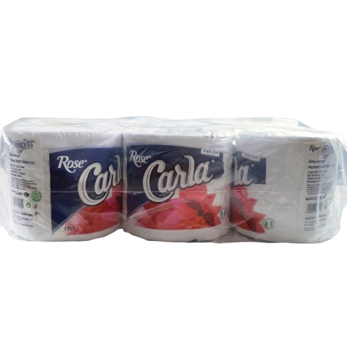 Rose Carla Satin Soft 2-Ply Premium Toilet Tissue, Pack of 6 - Silverline Pharmacy Surulere, Lagos