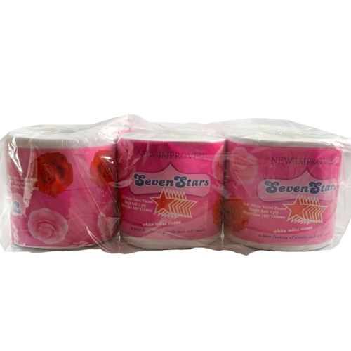 Seven Stars Soft White 2-Ply Toilet Tissue Rolls, Pack of 6 - Silverline Pharmacy Surulere, Lagos