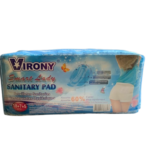 Virony Smart Lady Ultra Thin Sanitary Pads, Pack of 30 - Silverline Pharmacy Surulere, Lagos