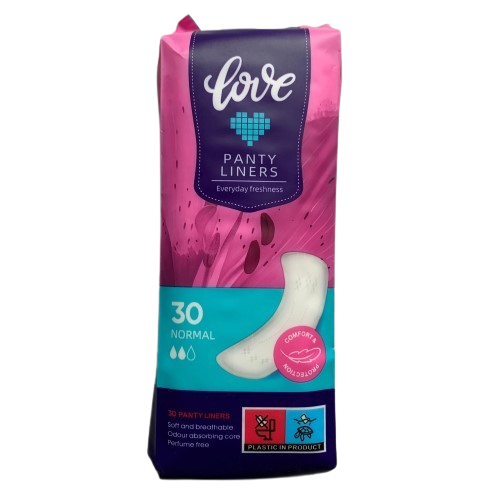 Love Panty Liners Everyday Freshness Normal, Pack of 30 - Silverline Pharmacy Surulere, Lagos