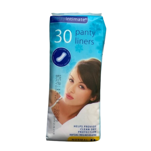 Pretty Intimate Panty Liners Secure Shape (Normal), Pack of 30 - Silverline Pharmacy Surulere, Lagos