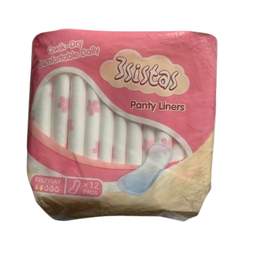 3sistas Panty Liners Qwik-Dry Comfortable Daily, 12 Pads - Silverline Pharmacy Surulere, Lagos