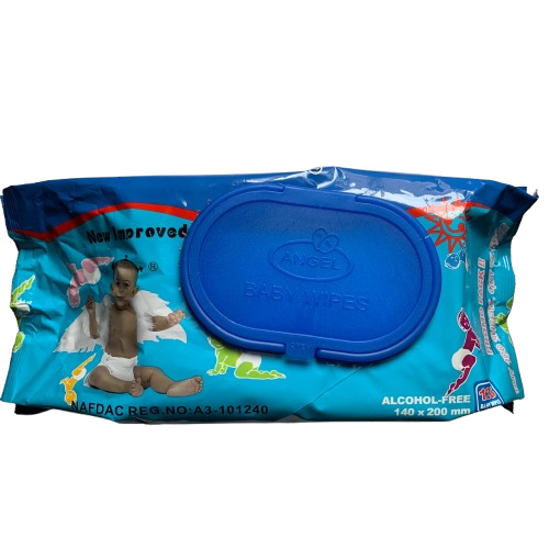 Little Angel Baby Wipes Thick & Fluffy Alcohol-Free, 125 Pieces - Silverline Pharmacy Surulere, Lagos