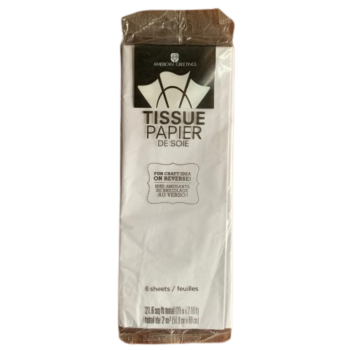 American Greetings White Gift Tissue Paper, 6 Sheets - Silverline Pharmacy Surulere, Lagos
