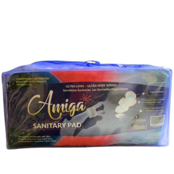 Amiga Ultra Long Sanitary Pads with Wide Wings, 30 Pads - Silverline Pharmacy Surulere, Lagos