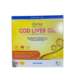Cestra Cod Liver Oil Capsules, 100 Softgels - Silverline Pharmacy Surulere, Lagos