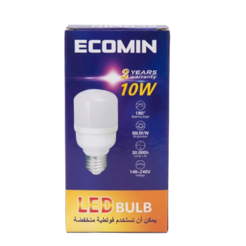 Ecomin 10W LED Bulb 140-240V Energy Saving - Silverline Pharmacy Surulere, Lagos