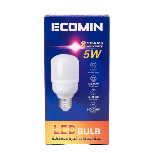 Ecomin 5W LED Bulb 140-240V Energy Saving - Silverline Pharmacy Surulere, Lagos