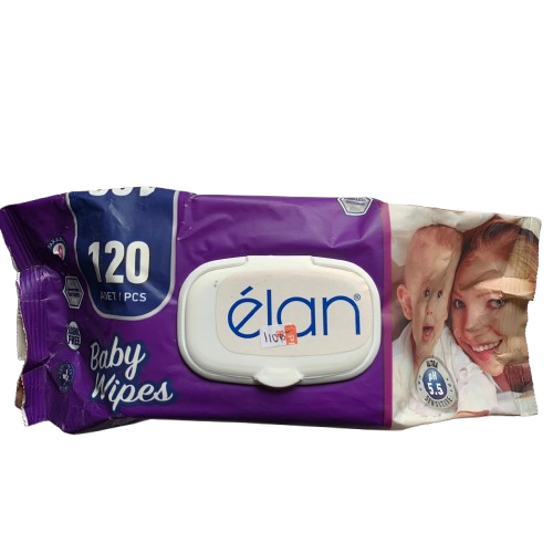 Elan Baby Wipes Ultra pH 5.5 Sensitive, 120 Pieces - Silverline Pharmacy Surulere, Lagos
