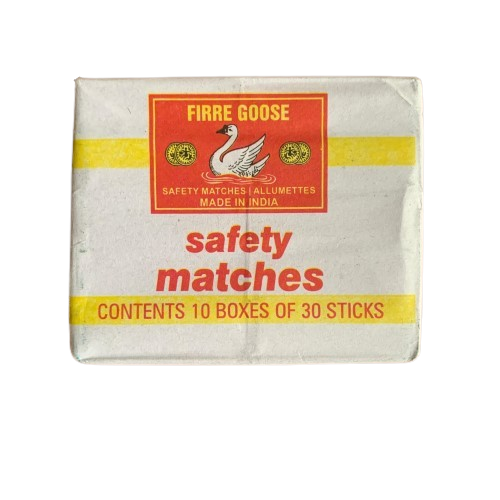 Firre Goose Safety Matches Pack (30 Sticks), 10 Boxes - Silverline Pharmacy Surulere, Lagos