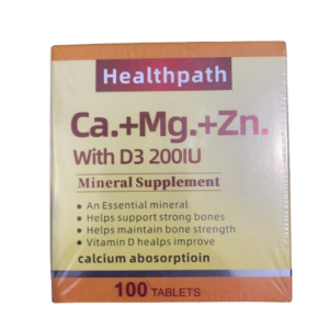 Healthpath Calcium, Magnesium & Zinc with Vitamin D3, 100 Tablets - Silverline Pharmacy Surulere, Lagos