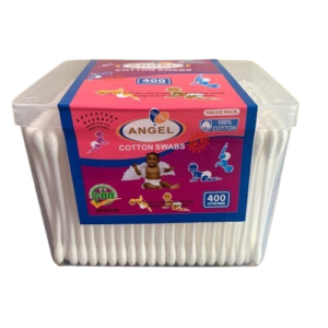 Little Angel 100% Cotton Swabs Case, 400 Count - Silverline Pharmacy Surulere, Lagos