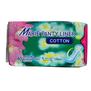 Marie Cotton Panty Liners Natural Mint Ultra Slim, 40 Pieces - Silverline Pharmacy Surulere, Lagos