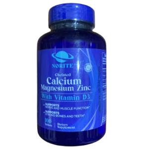 Norite Chelated Calcium Magnesium Zinc + Vitamin D3, 100 Tablets - Silverline Pharmacy Surulere, Lagos
