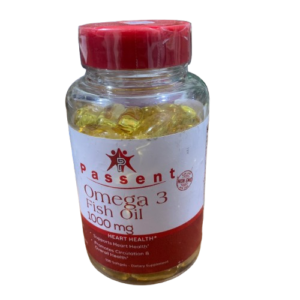 Passent Omega 3 Fish Oil 1000mg, 100 Softgels - Silverline Pharmacy Surulere, Lagos