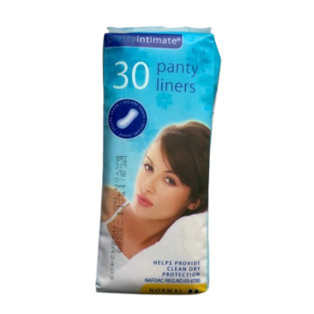 Pretty Intimate Panty Liners Secure Shape (Normal), Pack of 30 - Silverline Pharmacy Surulere, Lagos