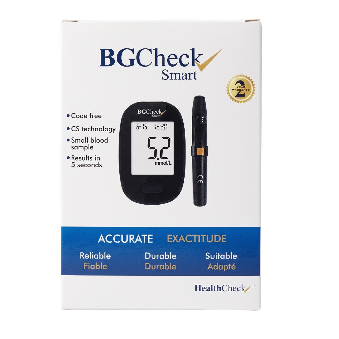 HealthCheck BGCheck Smart Glucose Meter - Silverline Pharmacy Surulere, Lagos