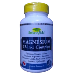 Nature's Field Magnesium 12-In-1 Complex, 120 Capsules - Silverline Pharmacy Surulere, Lagos