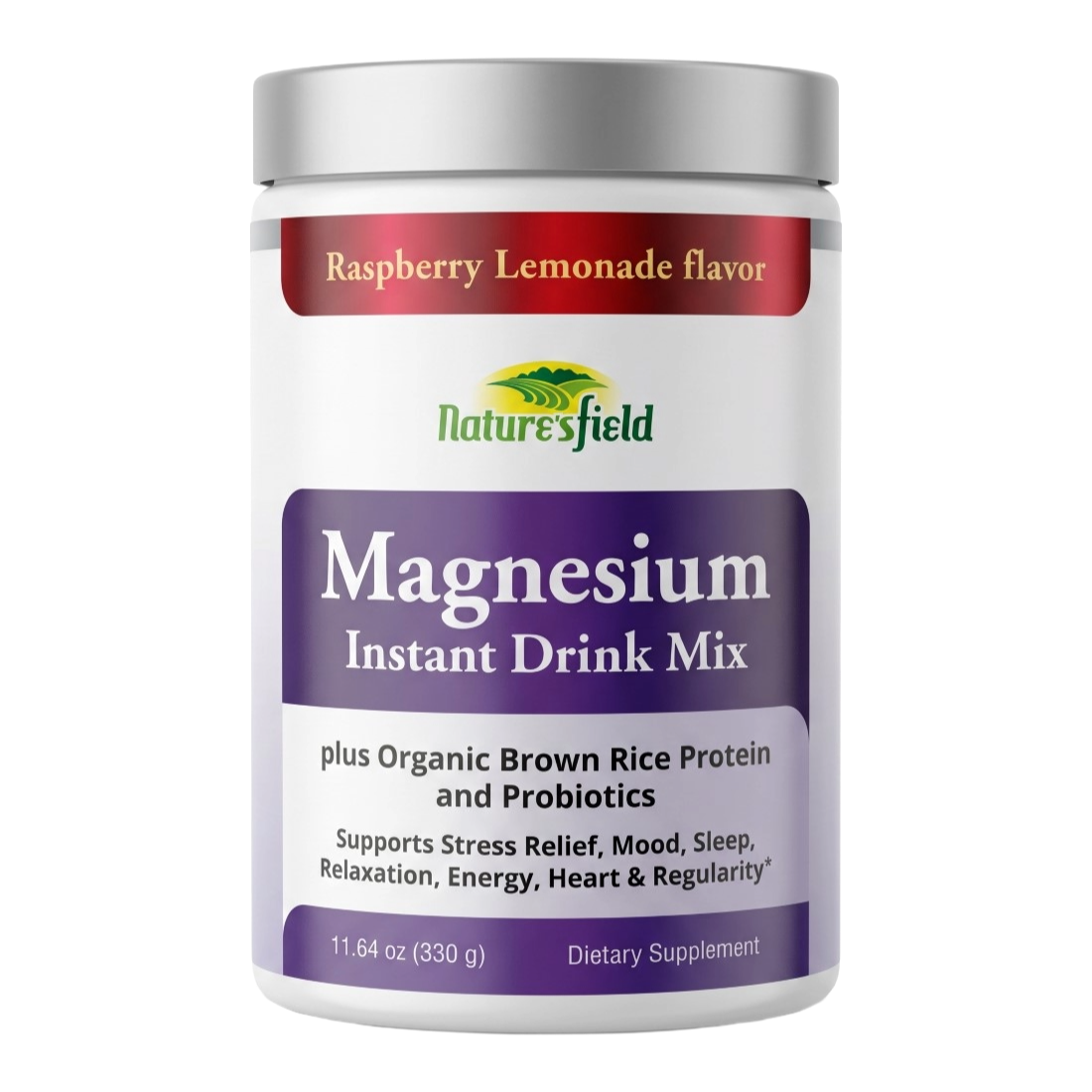 Nature's Field Magnesium Instant Drink Mix (Raspberry), 330g - Silverline Pharmacy Surulere, Lagos