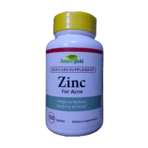 Nature's Field Zinc For Acne Supplement, 100 Tablets - Silverline Pharmacy Surulere, Lagos